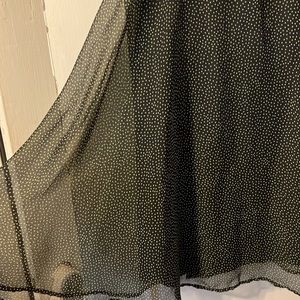 Super flattering polka dot halter dress.